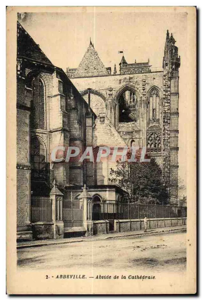 Abbeville — Abside da Catedral — G. Artaud, editor, Nantes - Frente