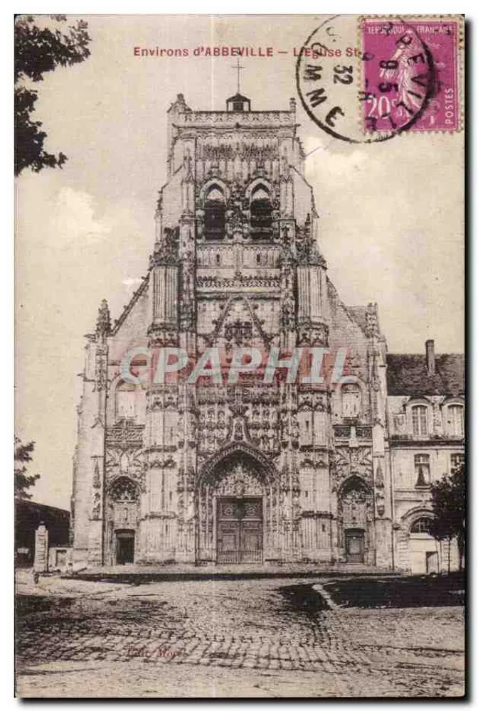 Environs de ABBEVILLE — A Igreja de São Martinho — editor Saint-Bonaventure, Paris - Frente