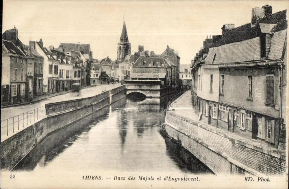Amiens — Calle de los Majols y de Engoulevent — ND. Fot. - Anverso