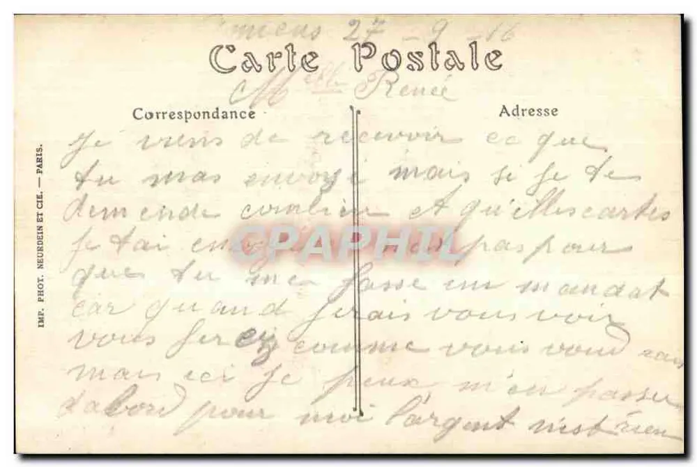 Amiens — Calle de los Majols y de Engoulevent — ND. Fot. - Reverso