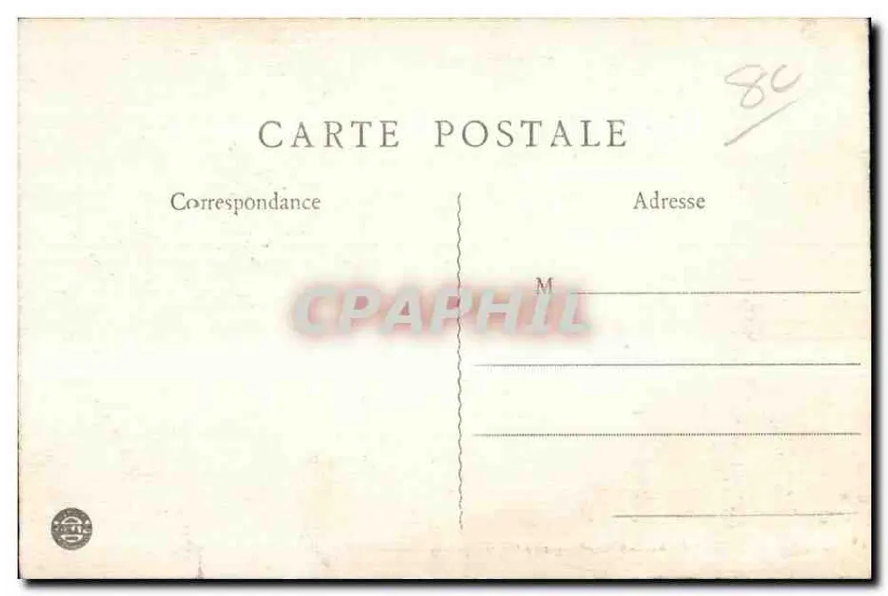 Albert (Somme) — O campanário de N.-D. de Brebières após bombardeios — G. Lelong, Amiens, Visé Paris n°87 - Verso