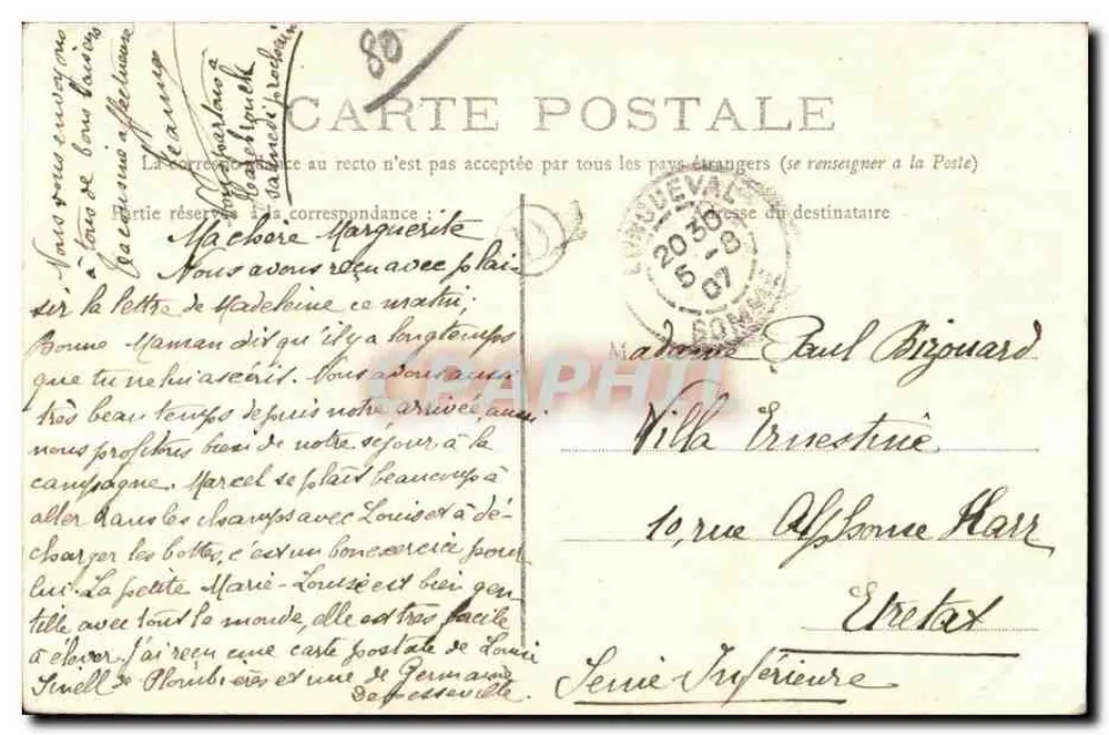 Albert (Somme) — Kapelle der Gottesmutter der Wunder — G. Lelong à Albert - Rückseite