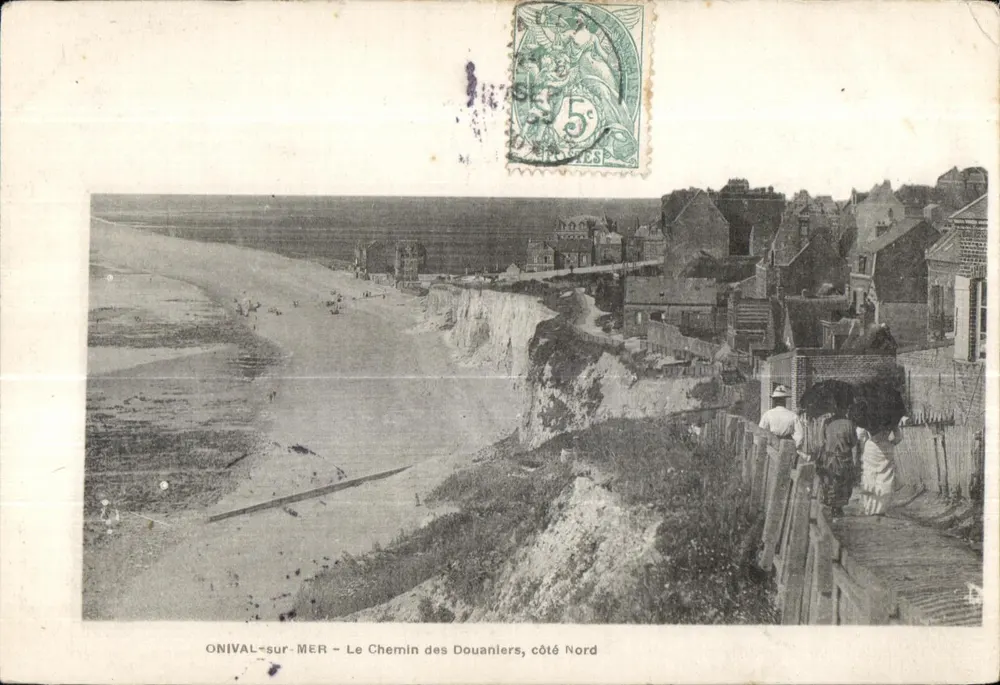 ONIVAL-sur-MER — Le Chemin des Douaniers, Nordseite — Verlag ONIVAL-sur-MER - Vorderseite