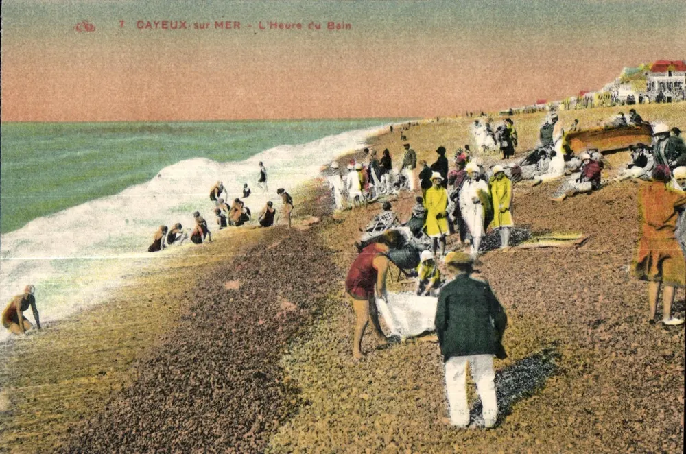 CAYEUX-sur-MER — A Hora do Banho — edição C° Alacienne dos Artes Filatêlicas - Frente