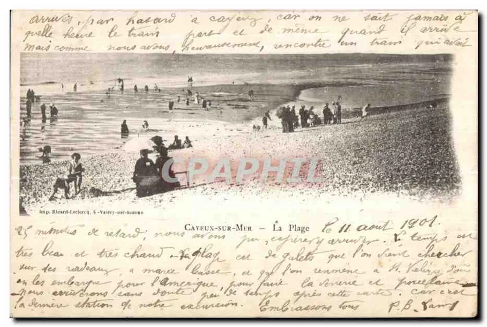 Cayeux-sur-Mer — A Praia — Imp. Ricard-Leclercq, 5-Vaîtry-sur-Somme - Frente