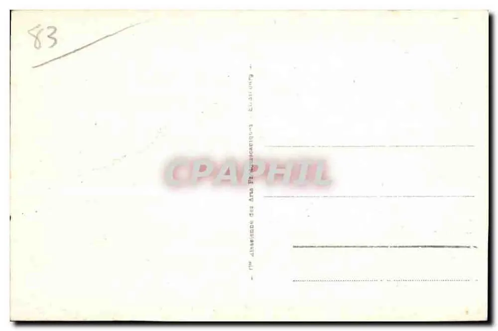 Insel Levant — Ruinen des alten Dorfes — Verlag: Imprimerie des Arts Photographiques - Rückseite