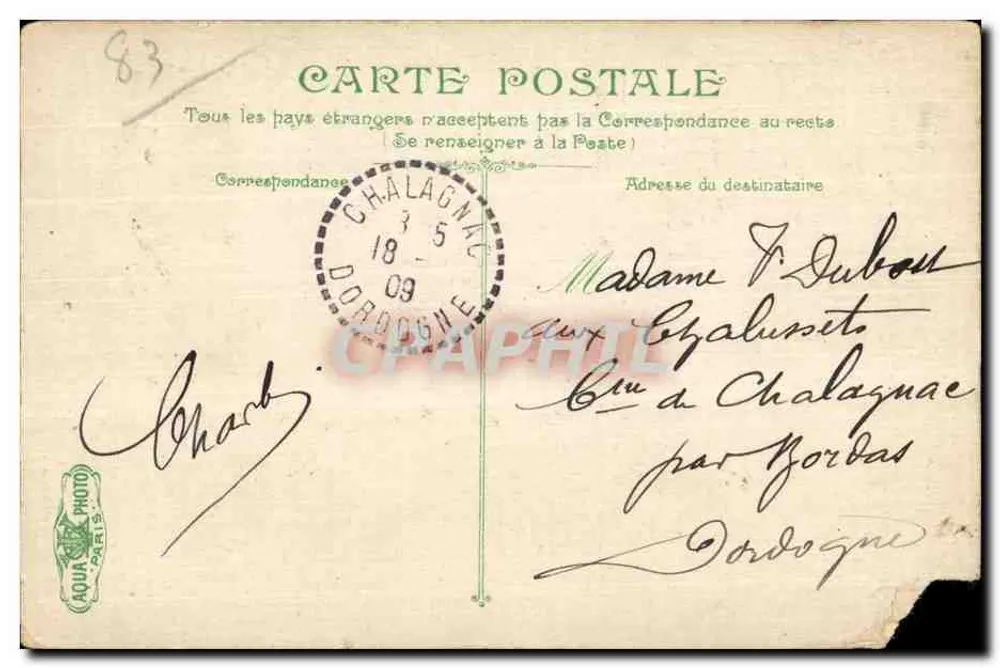 Le Gaulois, Schlachtschiff der ersten Klasse — Verlag AQUA PARIS, Nr. 3163 - Rückseite