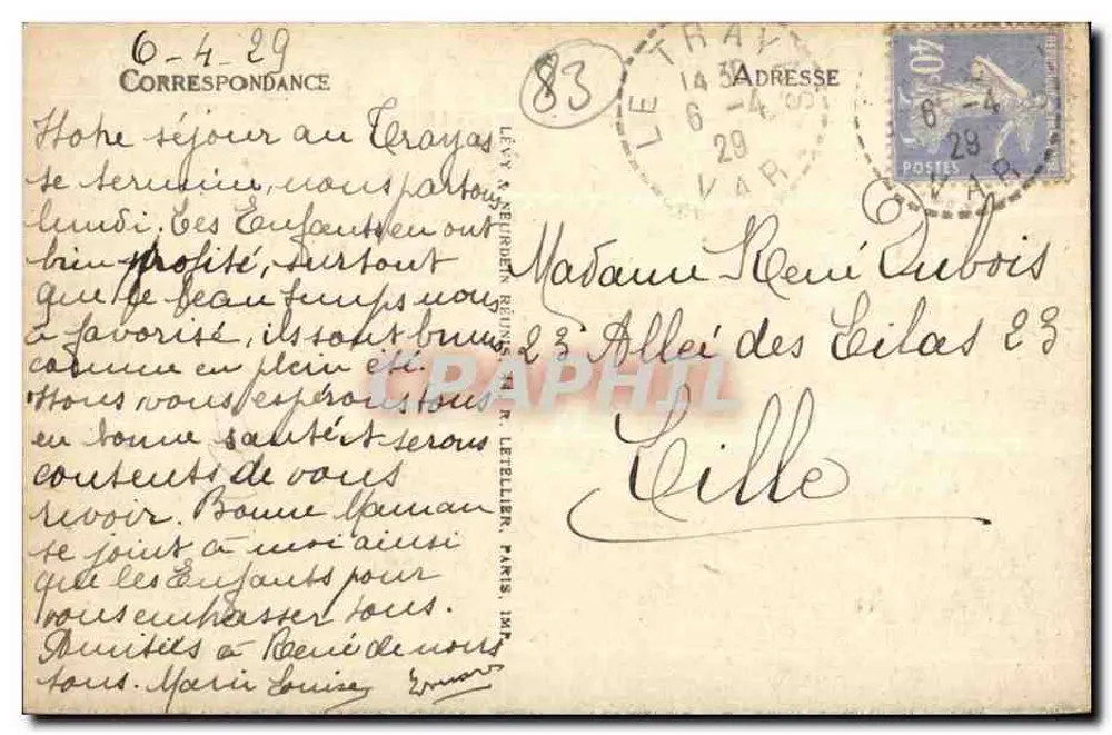 Le Trayas — La Baie de la Figarette und Cap Roux — LL - Rückseite