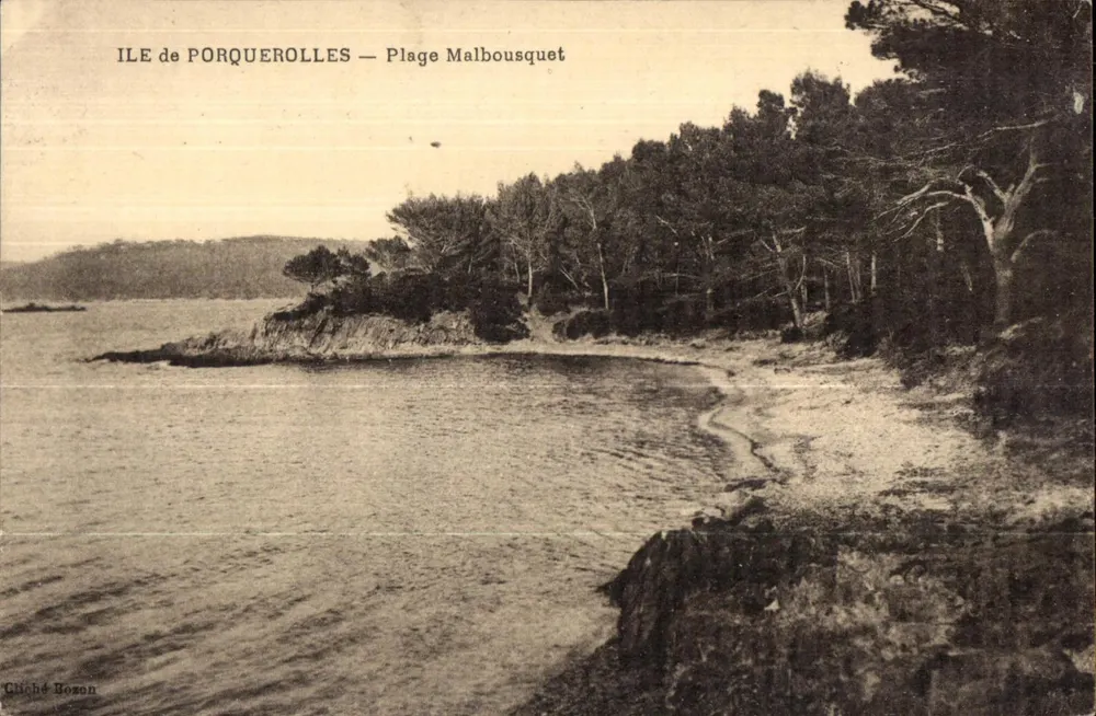 Isla de Porquerolles — Playa Malbousquet — Gliché Bozon - Anverso