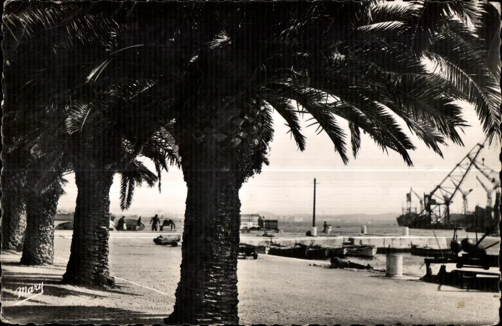 Der Kai und die Werft — La Seyne-sur-Mer — Verleger L. Lebeau, n° 224 - Vorderseite
