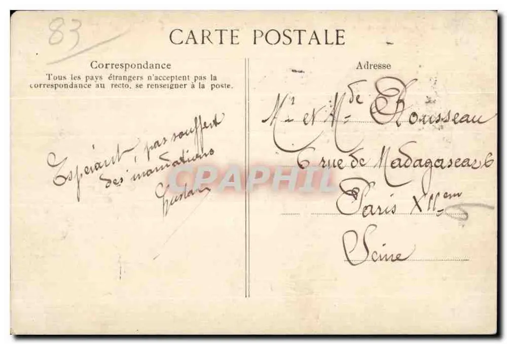 Saint-Mandrier — Das Seehospital - Die Kapelle — Verlag E.D. Nr. 28 - Rückseite