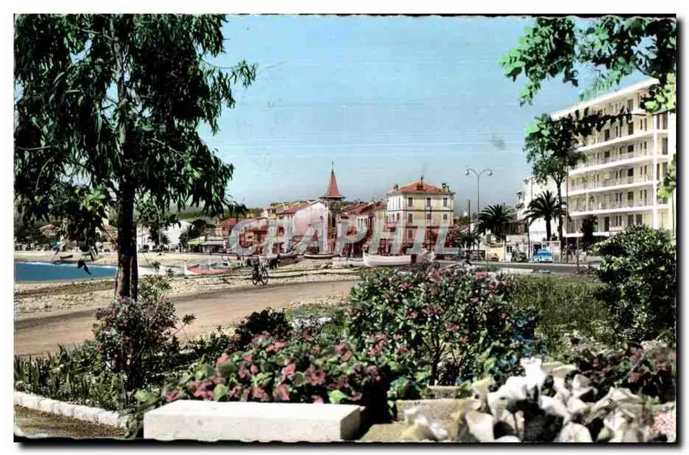 Cagnes-sur-Mer — vista da praia e do boulevard — Edições S.P. P. France - Frente