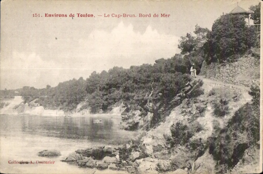 Arredores de Toulon — O Cabo-Brun. Margem do Mar — Coleção A. Couturier - Frente