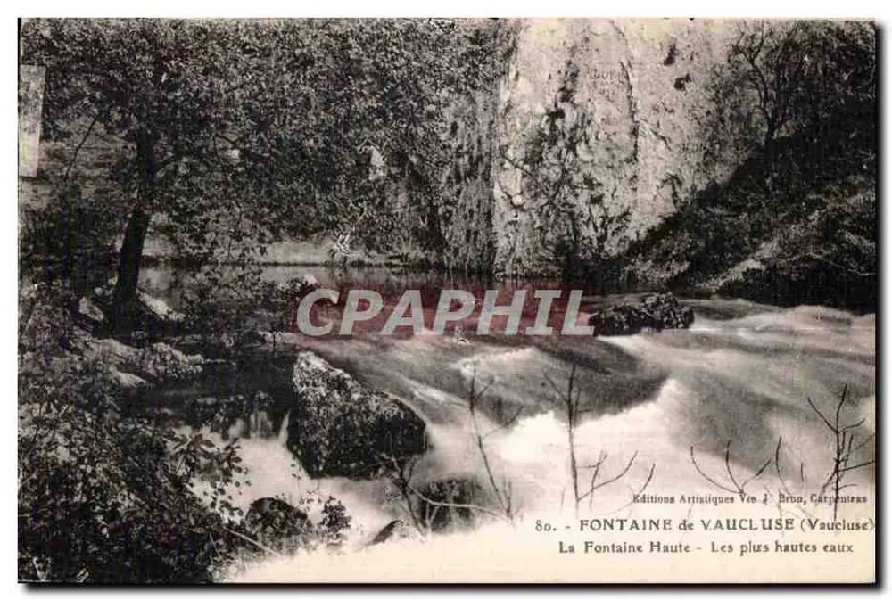 Höhequelle — Die höchsten Wasser — Éditions Artistiques Vie J. Bron, Carpentras - Vorderseite