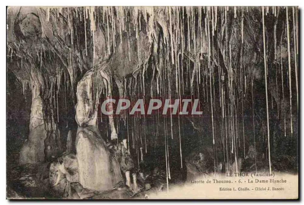 Jaskinia Thouzon - Pani w Biały - Wydawnictwo L. Gilla - Fotografia J. Bascout - Awers