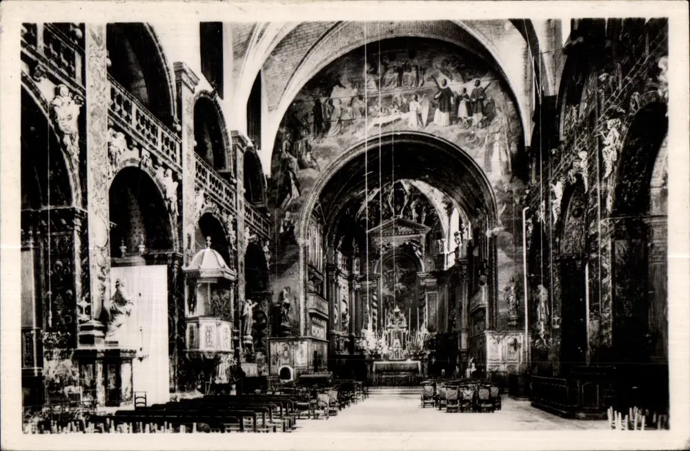 L'Isle-sur-Sorgue — Innenansicht der Kirche (12. Jahrhundert) — HéAL-Photo, Paris - Vorderseite