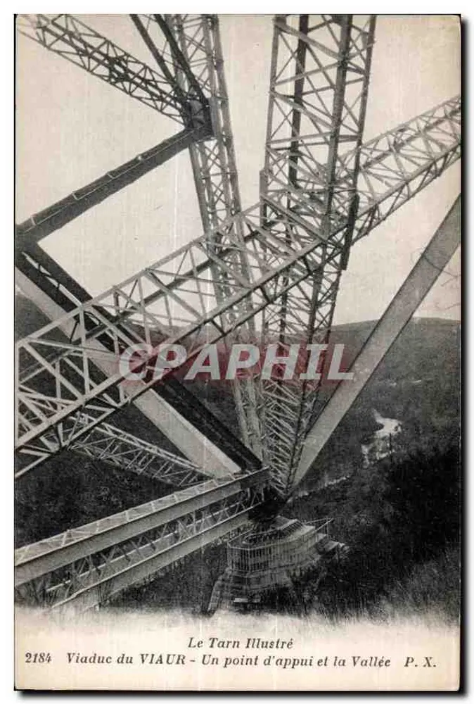 Viadukt des VIAUR — Ein Stützpunkt und die Schlucht — Le Tarn Illustré, Nr. 2184 - Vorderseite