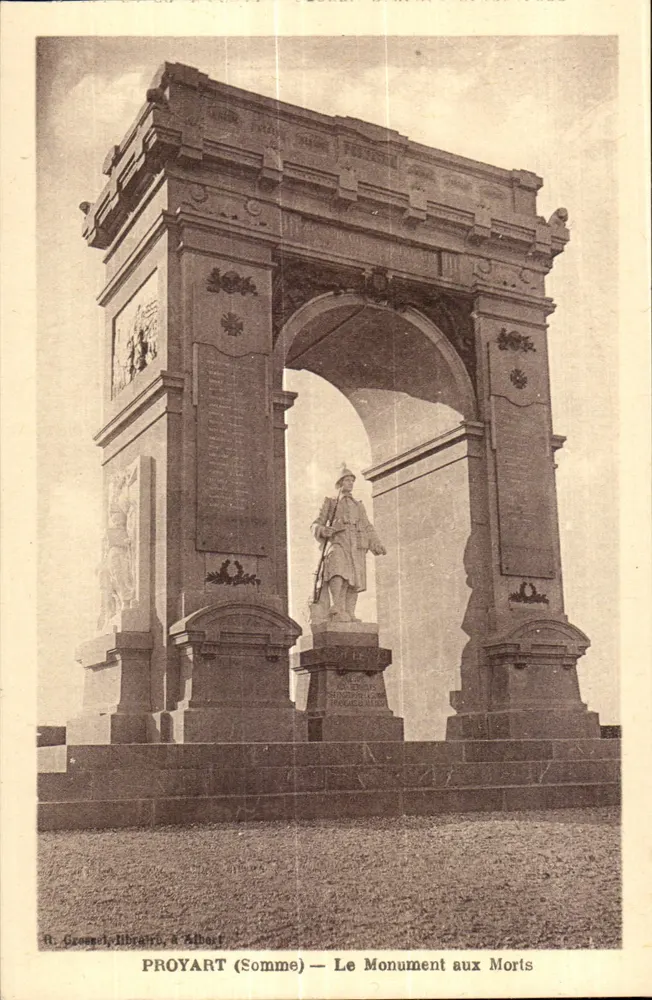 PROYART (Somme) — O Monumento aos Mortos - Frente