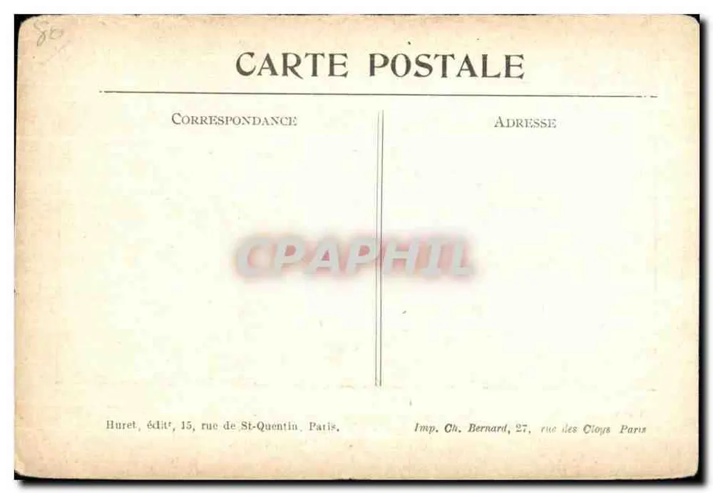 Rouvroy-en-Santerre (Somme) — Ruinen einer Farm vor der Kirche — Visé à Paris Nr. 158 - Rückseite