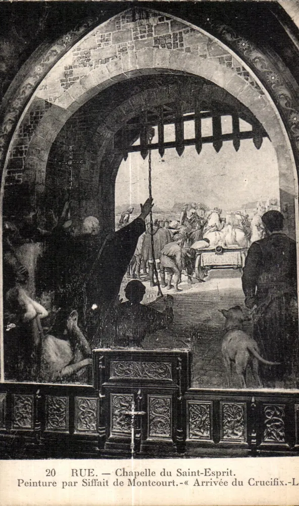 Kapelle des Heiligen Geistes — Ankunft des Kreuzes — Malerei von Siffait de Montcourt - Vorderseite