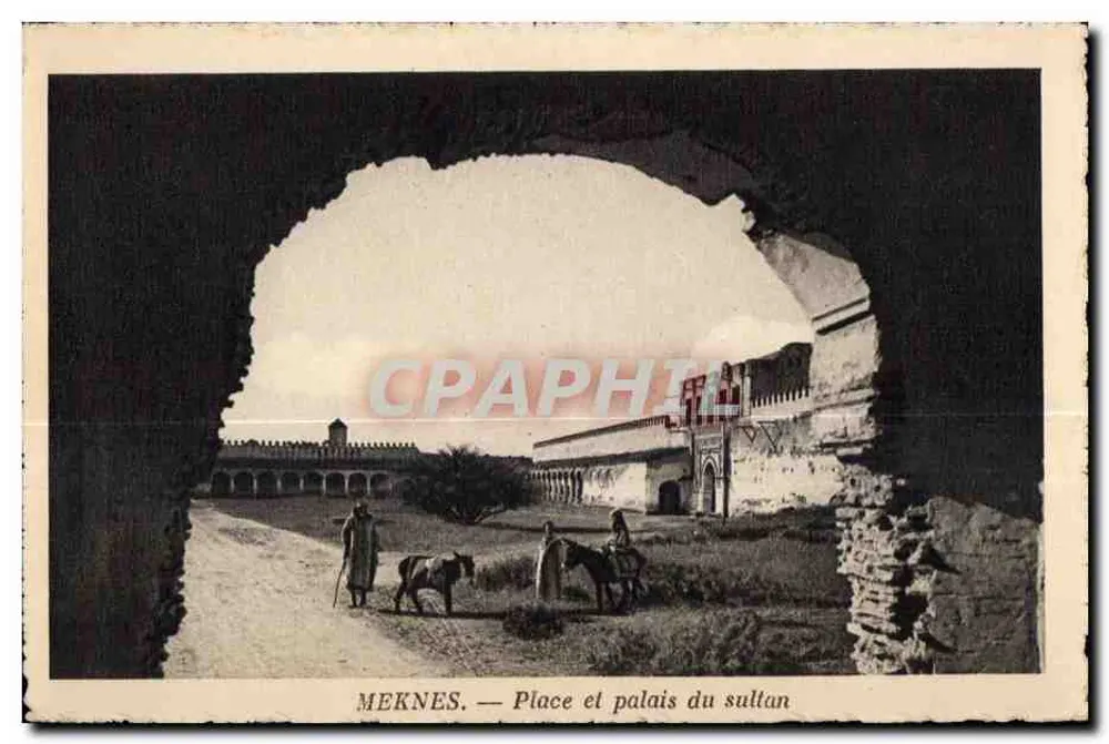 Meknès — Plein en paleis van de sultan — Speciale editie van de Noord-Afrikaanse Auto-Circuits van de Compagnie Générale Transatlantique - Voorkant