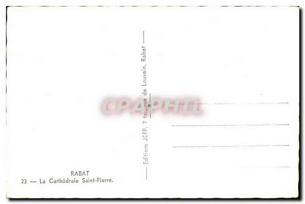 Catedral de São Pedro — Rabat — Edições JEFF - Verso