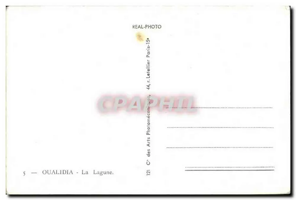 Oualidia — A Lagoa - Verso