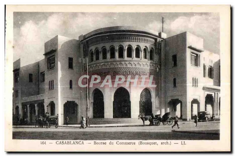 Casablanca — Bolsa do Comércio (Bousquet, arq.) — LL - Frente