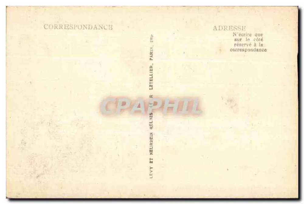 Féz — Cour de Dar Glaoui — editor R. Letellier, Paris, n° 89 - Verso