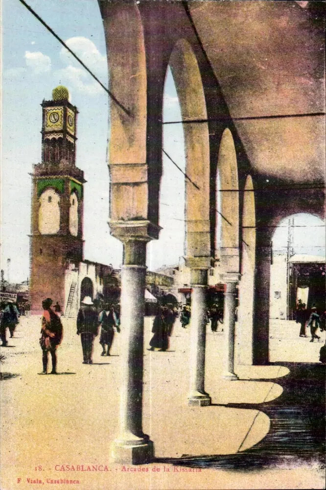 Casablanca — Arcaden der Kissaria — F. Viala, Casablanca - Vorderseite