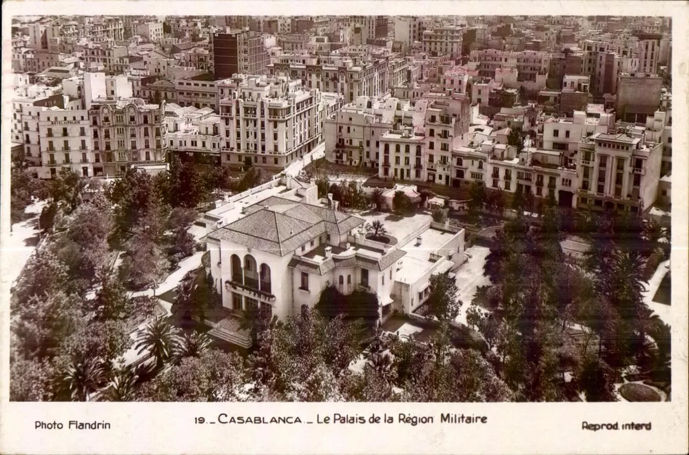 Casablanca — Das Palais der Militärregion — Photo Flandrin, n°19 - Vorderseite
