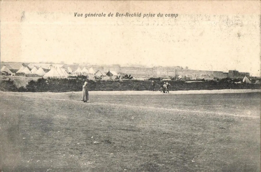 Allgemeiner Blick auf Ber-Rechid vom Lager aus — Edition J. Gonzalez & Fils, Casablanca - Vorderseite