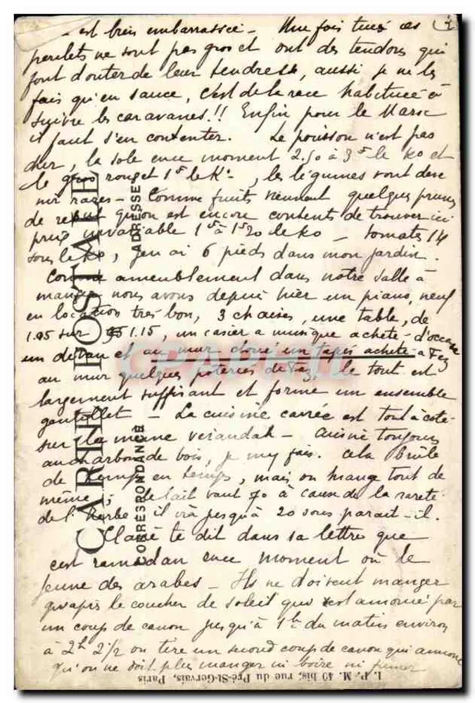 Rabat — Mulheres Marroquinas em Passeio — P. Cousin et Cie, Rabat - Verso