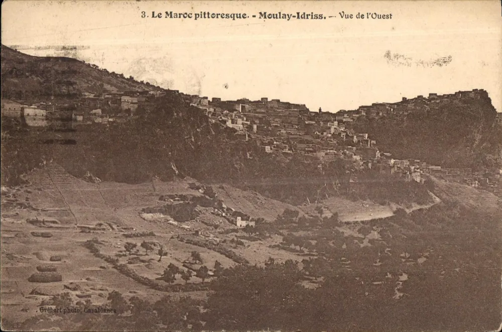 Moulay-Idriss — Ansicht von Westen — Grébert photo, Casablanca - Vorderseite