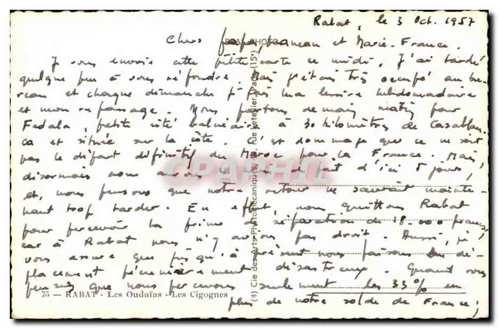Rabat — Os Oudalas — As Corujas — Cap'Post - Verso