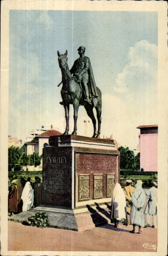 Beeld van generaal Lyautey — Casablanca — uitgever Cim - Voorkant