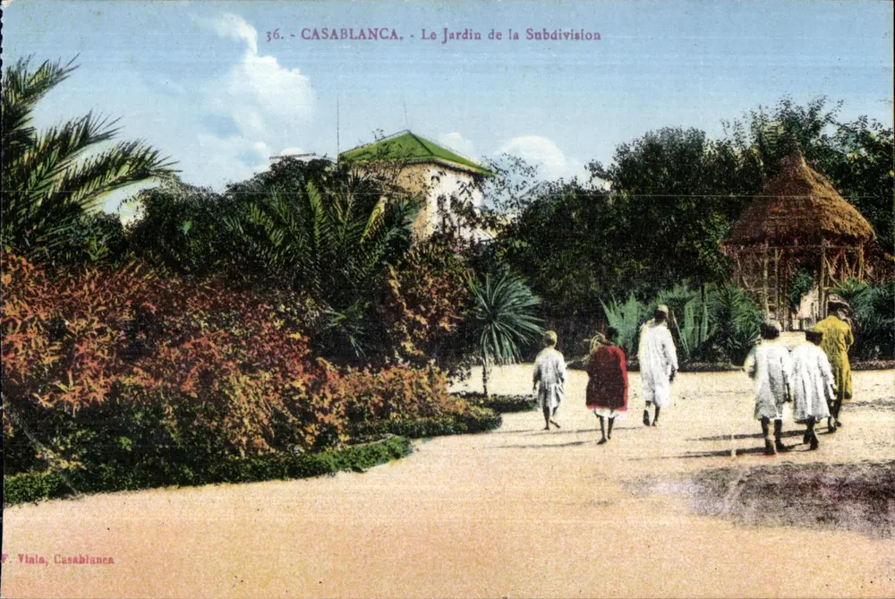 Casablanca - Der Garten der Subdivision — F. Viala, Casablanca, n°36 - Vorderseite