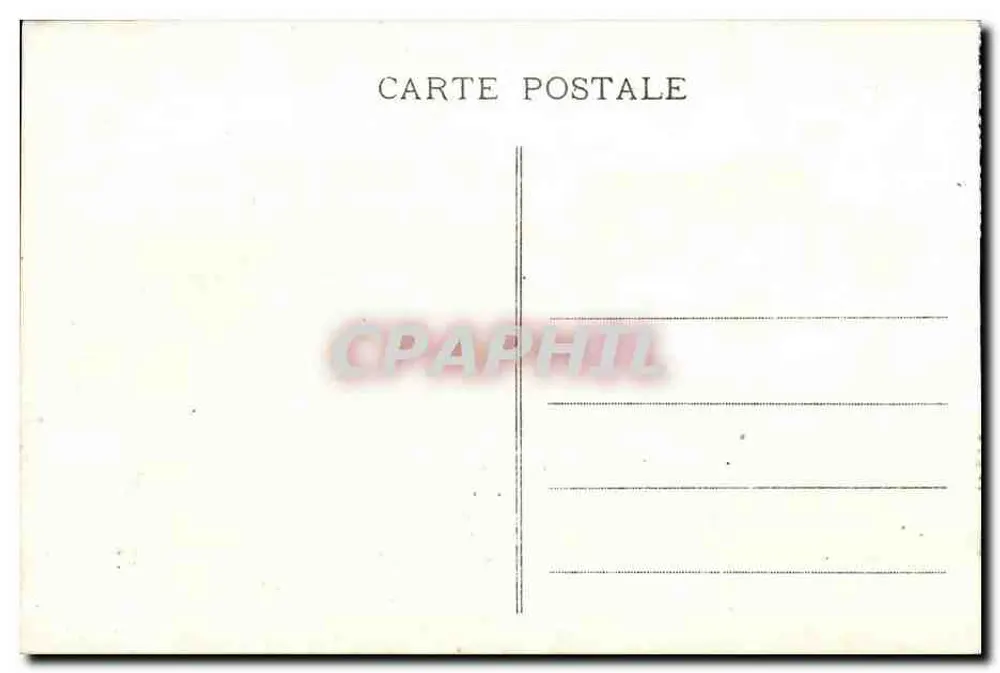 Casablanca — Das Postamt und der Garten der Unterteilung — F. Viala, Casablanca - Rückseite