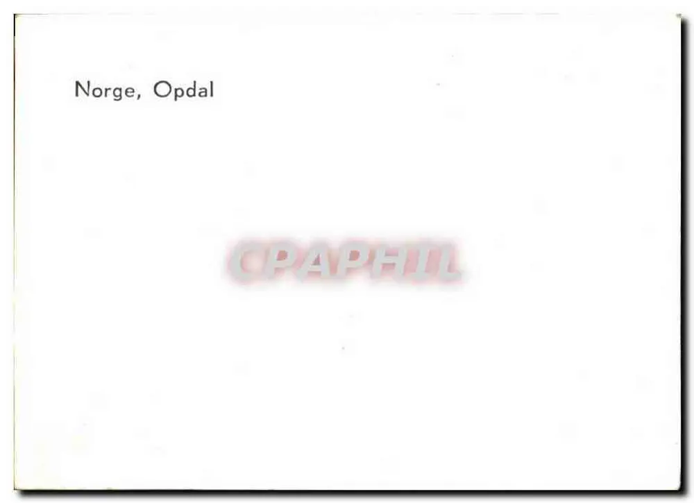 Ländliches norwegisches Landschaftsbild — Opdal, Norwegen — Verlag unbekannt - Rückseite
