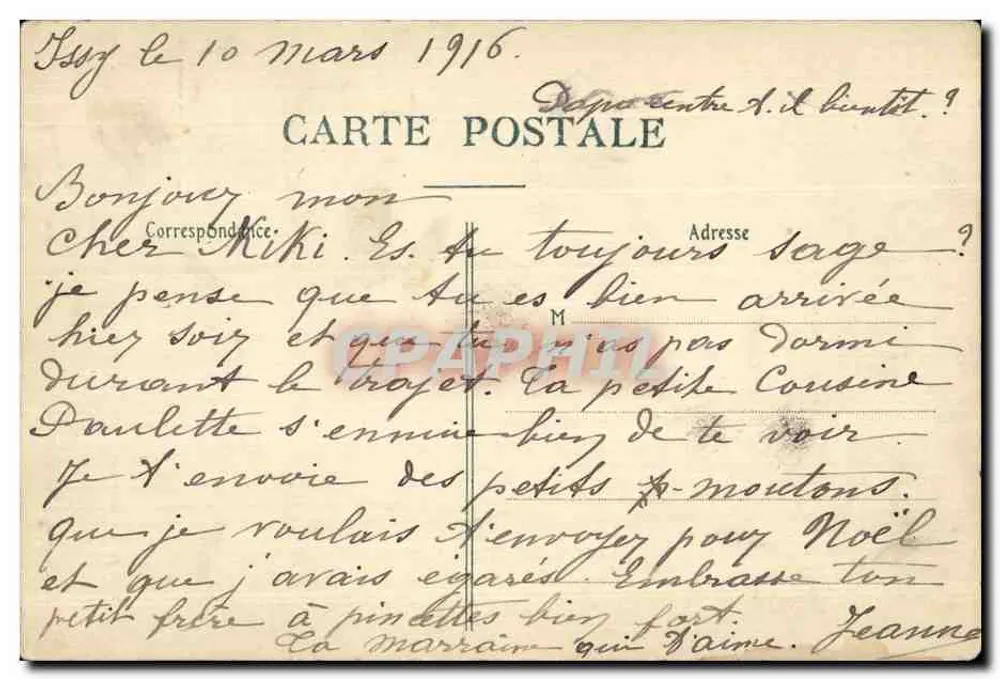 De herders van Bethlehem — Pastorale van Kerstmis — Artistieke collectie van de Maison de la Bonne Presse, 5, rue Bayard, Parijs - Achterkant