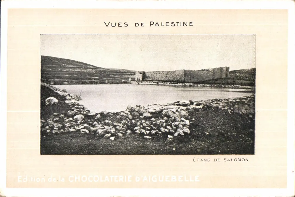 Salomon-See — Ansichten von Palästina — Ausgabe der Schokoladenfabrik Aiguebelle - Vorderseite