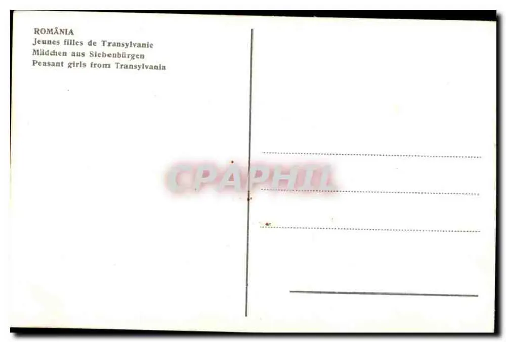 Due giovani ragazze in abito tradizionale — Transilvania — editore non visibile - Verso