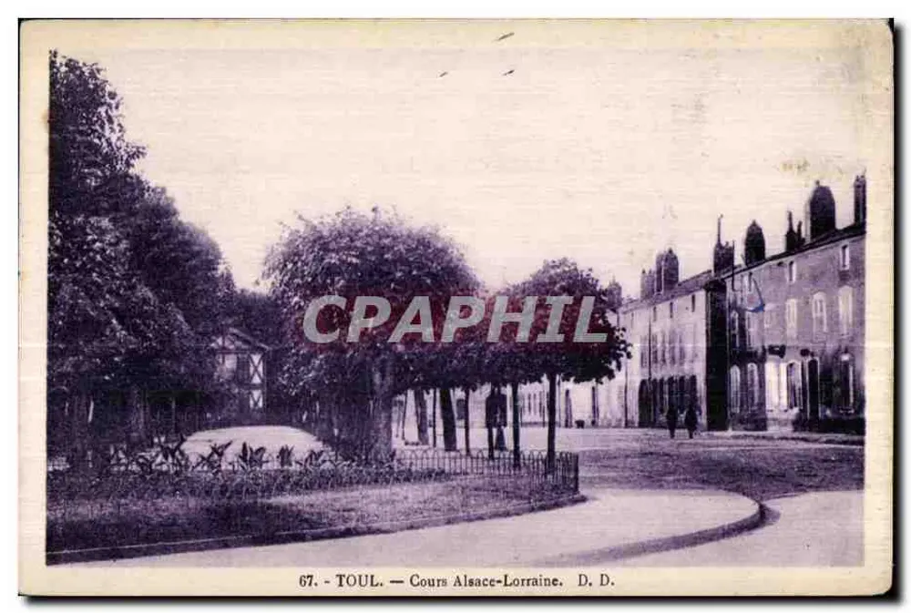 Toul — Cours Alsace-Lorraine — éditeur D. D. - Frente