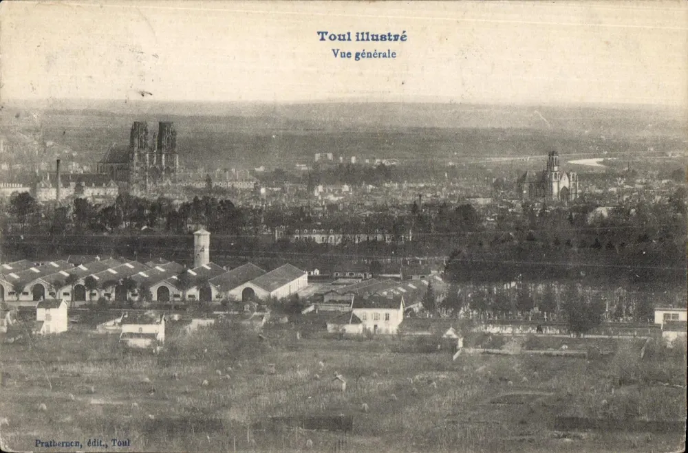 Toul ilustrado — Vista geral — Prathernen, édit., Toul - Frente