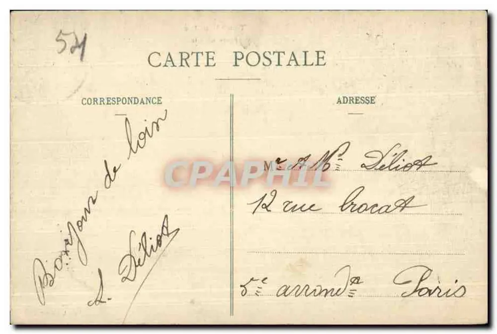 Toul illustré — Poort Moselle — Poirot, uitgever, Toul - Achterkant