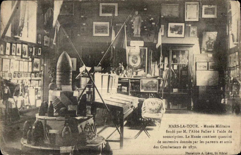 Mars-la-Tour - Museu Militar fundado por M. o Abbade Faller com a ajuda de subscrição, contendo quantidade de recordações dos combatentes de 1870 - Frente
