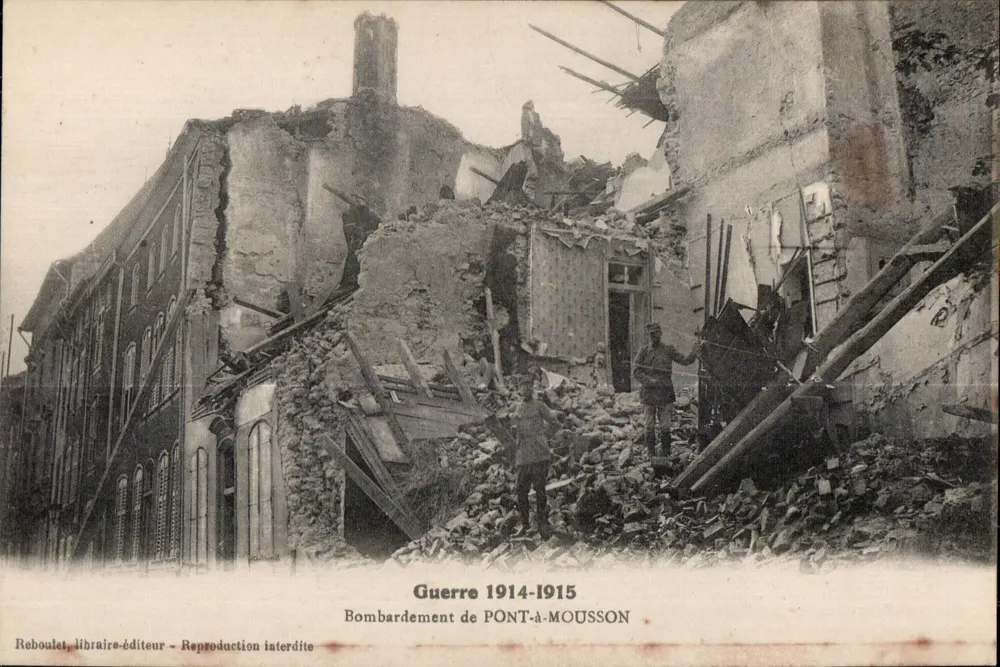 Bombardierung von PONT-À-MOUSSON — Krieg 1914-1915 — Reboulet, Buchhändler-Verleger - Vorderseite