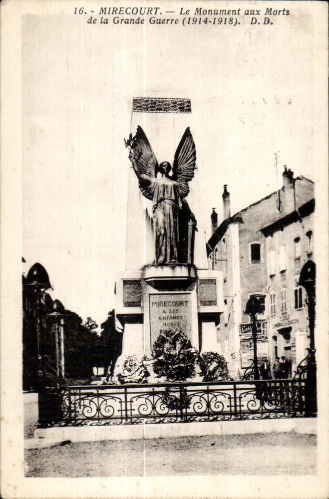 Mirecourt — O Monumento aos Mortos da Grande Guerra (1914-1918) — D.D. - Frente