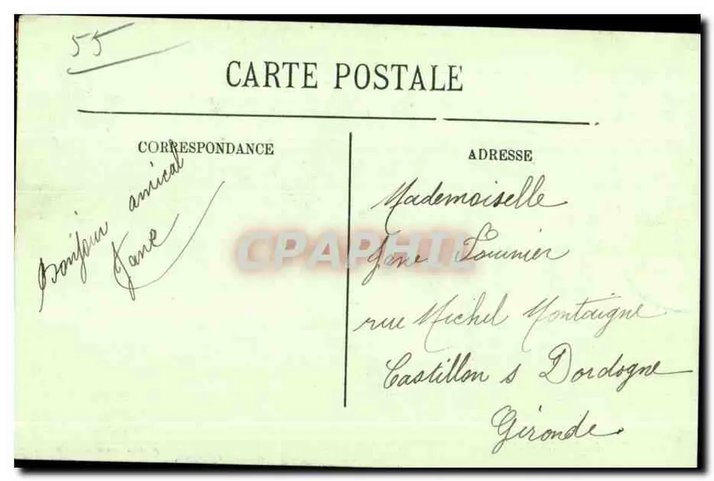 Bar-le-Duc — De oevers van de Ornain — Uitgave van de Magasins Réunis - Achterkant
