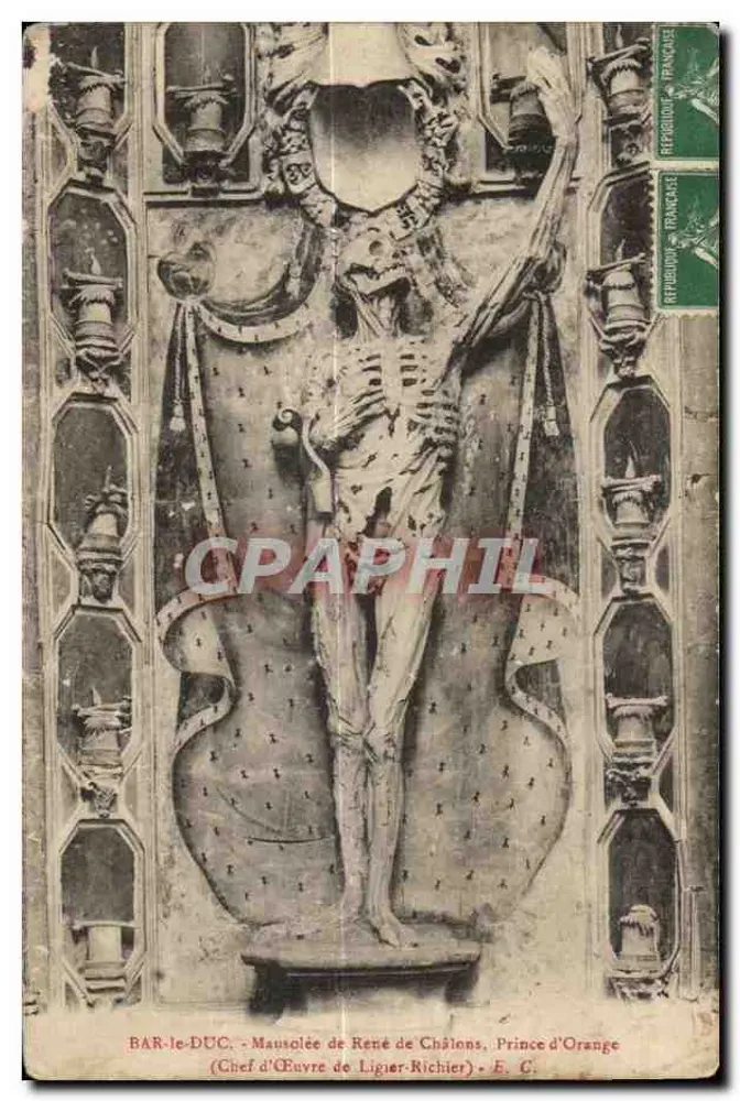Bar-le-Duc — Mausoléu de René de Châlons, Príncipe de Orange — Obra-prima de Ligier Richier - Frente